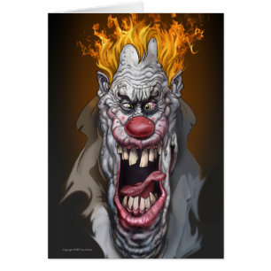 brennender Clown