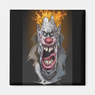 brennender Clown Magnet