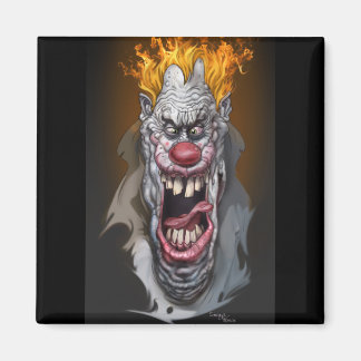 brennender Clown Magnet