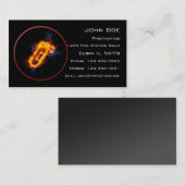 Brennender Feuerlöscher Visitenkarte (Vorne/Hinten)