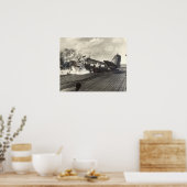 Brennender Hellcat Poster (Küche)