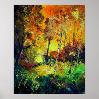 brennender Herbst Poster