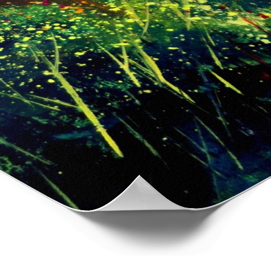 brennender Herbst Poster (Ecke)