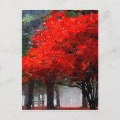 brennender Herbst Postkarte (Vorderseite)