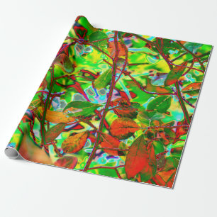Brennender Herbstlaub Geschenkpapier