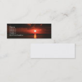 Brennender Himmel… Mini Visitenkarte (Vorne/Hinten)
