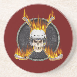 Brennender Hockey-Stock-Untersetzer Untersetzer