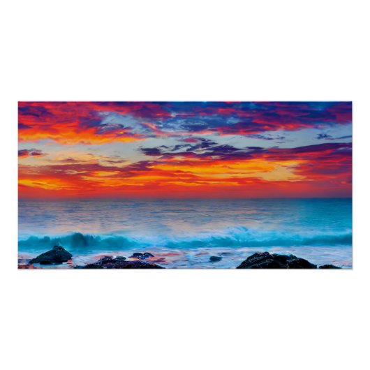 Brennender Horizont Poster (Vorderseite)