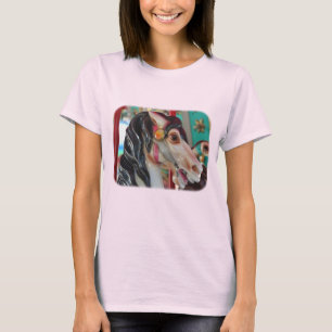 Brennender Karussell-PferdeT - Shirt