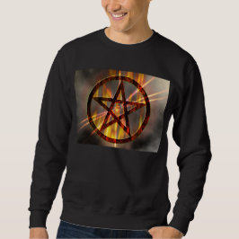 Brennender Pentagram Sweatshirt