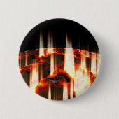 brennender Planet Button (Vorderseite)