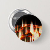 brennender Planet Button (Vorne & Hinten)