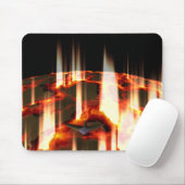 brennender Planet Mousepad (Mit Mouse)