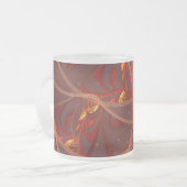 Brennender roter Mond Mattglastasse (Vorderseite Links)