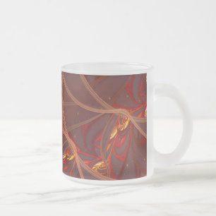Brennender roter Mond Mattglastasse