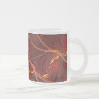 Brennender roter Mond Mattglastasse