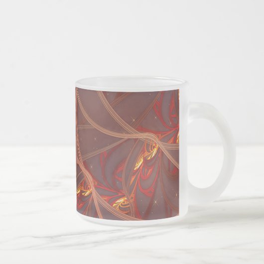 Brennender roter Mond Mattglastasse (Rechts)