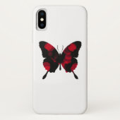 Brennender roter Schmetterling Case-Mate iPhone Hülle (Rückseite)