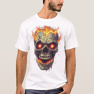 Brennender Schädel Inferno T-Shirt