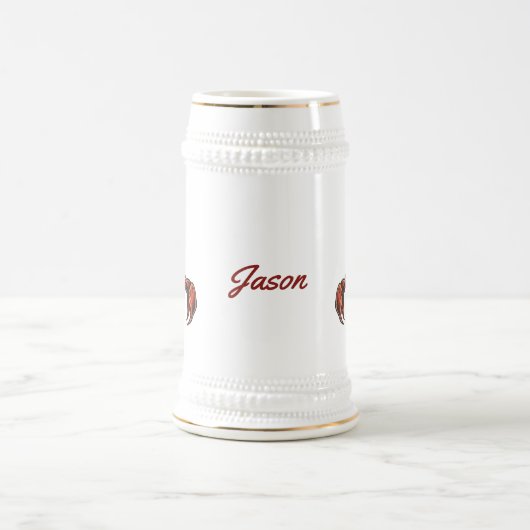 Brennender Skorpion Stein Bierglas (Mittel)