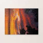 Brennender Sonnenuntergang Puzzle (Horizontal)