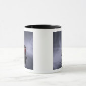 Brennender Weihrauch auf Schüssel Blumenblätter Tasse (Zentrum)