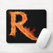 Brennendes Alpha - R Mousepad (Mit Mouse)