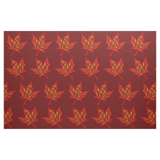 Brennendes Blätter Stoff (Fat Quarter (45,7 x 55,9 cm))