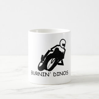 Brennendes Dinos front2 Kaffeetasse