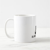 Brennendes Dinos front2 Kaffeetasse (Links)