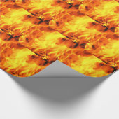Brennendes Feuer Geschenkpapier (Ecke)