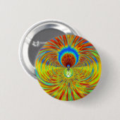 Brennendes Feuer Grafikdesigner Button (Vorne & Hinten)