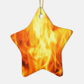 Brennendes Feuer Keramikornament (Links)