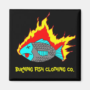 BRENNENDES FISCH-LOGO MAGNET