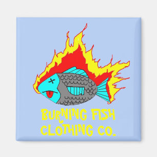 BRENNENDES FISCH-LOGO MAGNET