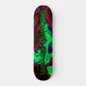 Brennendes Grün Skateboard (Vorne)