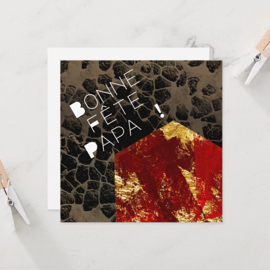 Brennendes Haus - Vatertag (Vorderseite/Rückseite Beispiel)