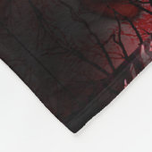 brennendes Herz Fleecedecke (Ecke)