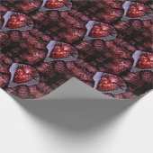 brennendes Herz Geschenkpapier (Ecke)