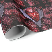 brennendes Herz Geschenkpapier (Rolleneckpunkt)