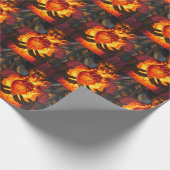 brennendes Herz Geschenkpapier (Ecke)