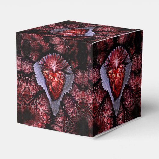 brennendes Herz Geschenkschachtel (Rückseite)