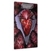 brennendes Herz Klemmbrett (Rechts)