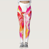 Brennendes Herz Leggings (Vorderseite)