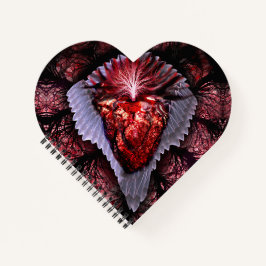 brennendes Herz Notizblock