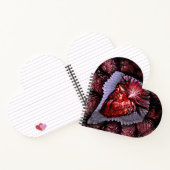brennendes Herz Notizblock (Innenseite)