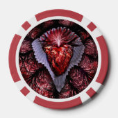 brennendes Herz Pokerchips (Rückseite)