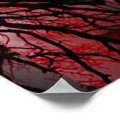 brennendes Herz Poster (Ecke)