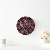 brennendes Herz Runde Wanduhr (Zuhause)