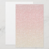 Brennendes Ombre mit Glitzer-Effekt Briefpapier (Vorne/Hinten)